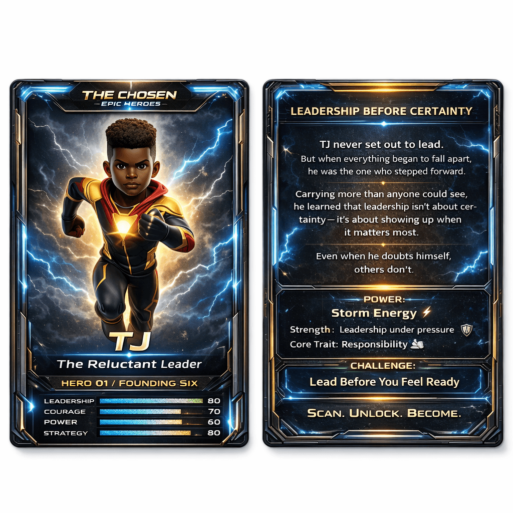 TJ collectible character card