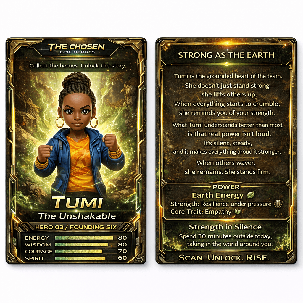 Tumi collectible character card